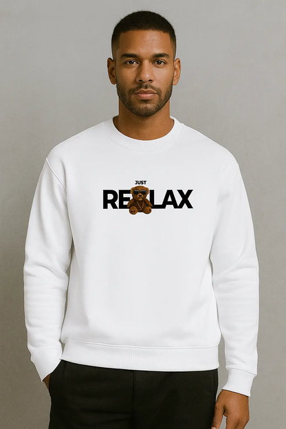 Just Relax Sweatshirt (White) My Store