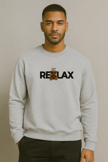 Just Relax Sweatshirt (White) My Store